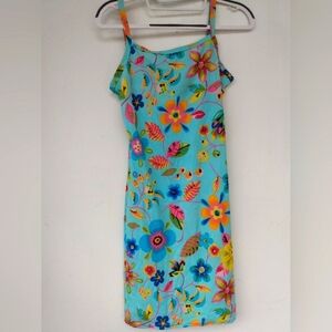 🌴USA Vintage Cle Paris Y2K Dress Spaghetti Strap Slip Extra Small Medium